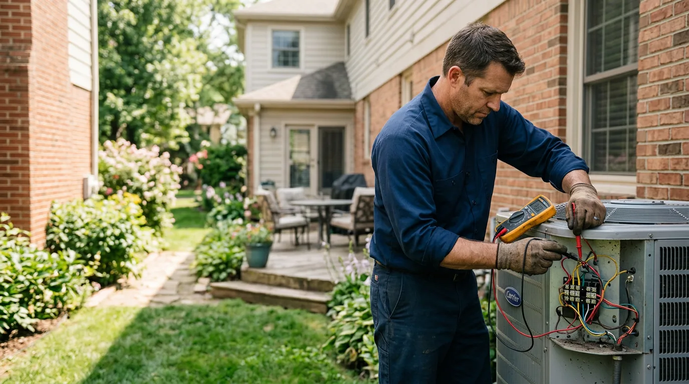 HVAC technician working near Wilmot, OH